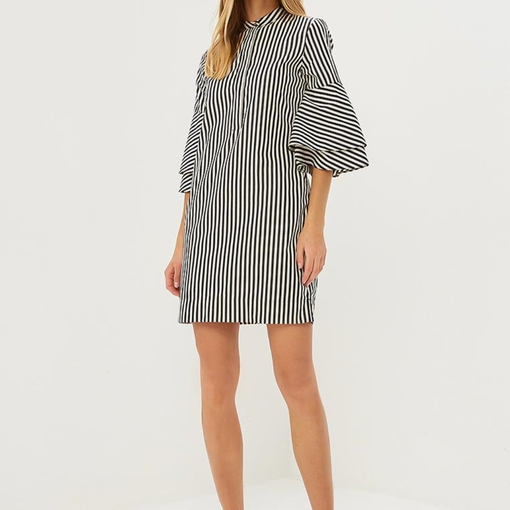 Ralph Lauren Ruffle-Sleeve Shift Dress size 6